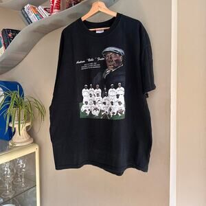 Vintage Rube Foster Black  Baseball Shirt
